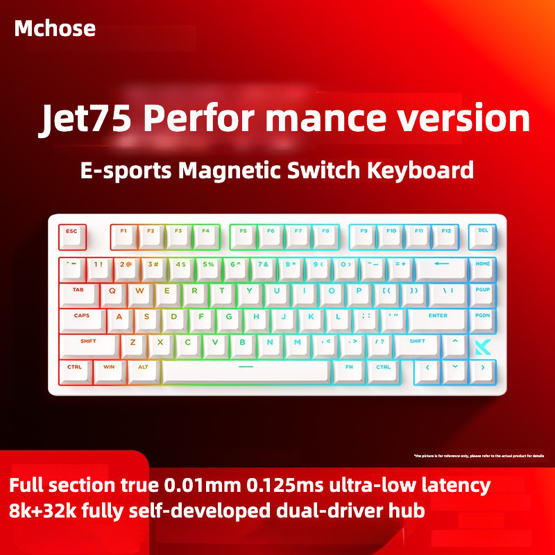 MCHOSE Jet 75 Magnetic Switch Mechanical Keyboard Wired Rapid Trigger ...