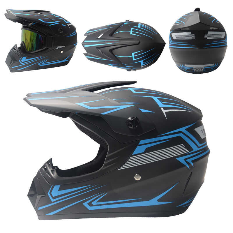 Motorcycle Off-Road Helmet AM Mountain Bike Full Face Helmet Riding ...