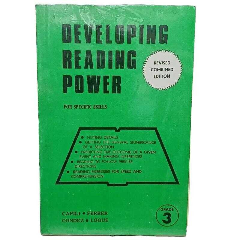 DEVELOPING READING POWER GRADE 3 BY CAPILI AND FERRER Pyz344 Bd8 ...
