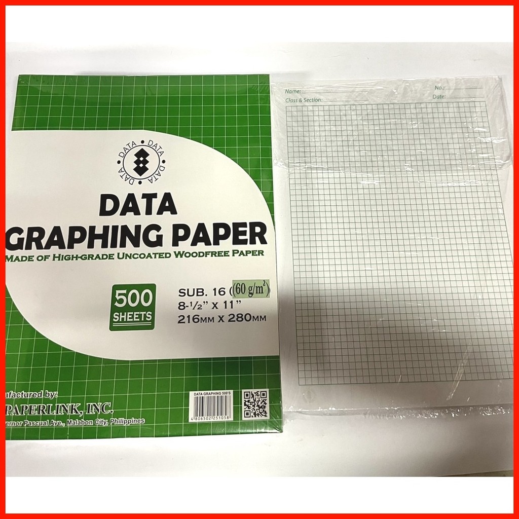 ∞ ∳ Graphing Paper Vanda Sold per pack (20 Sheets) Substance 16 l 8 1/2 ...