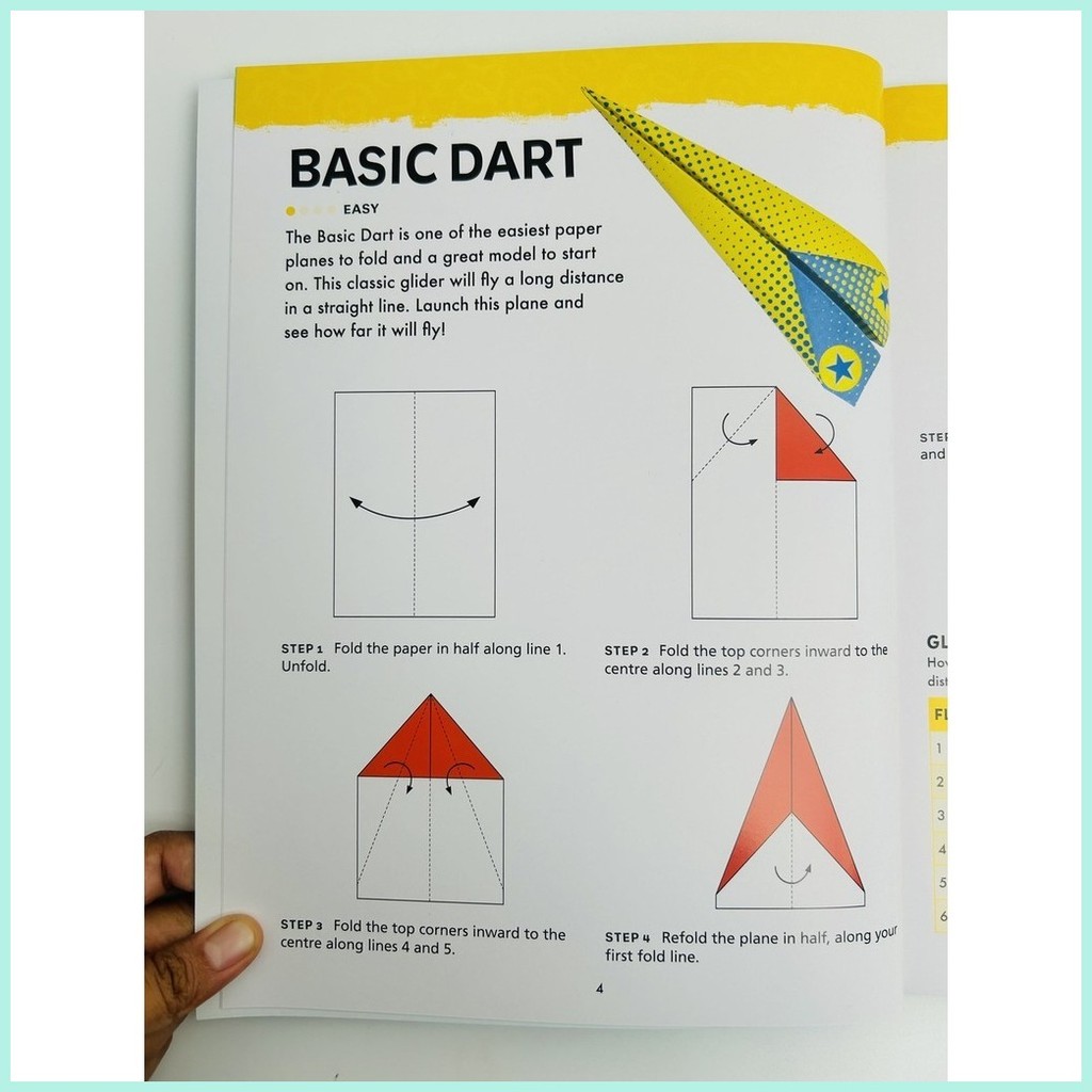 Origami Paper Planes Activity Book For Kids with 7 Designs & 20 Tear ...