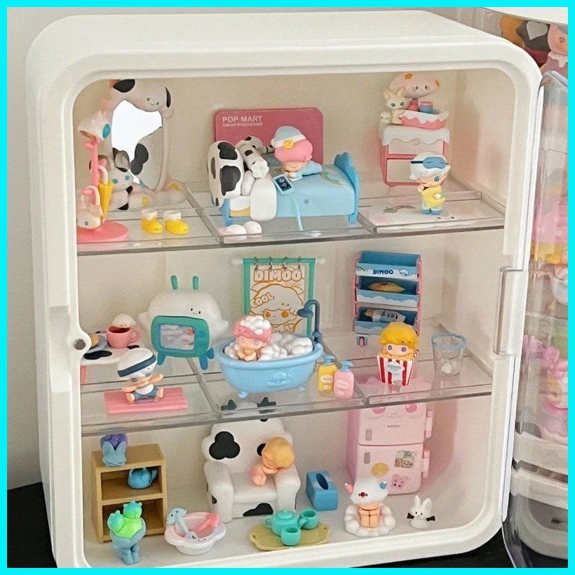 Acrylic Display Box Wall Mounted Blind Box Storage Display Shelf Multi ...