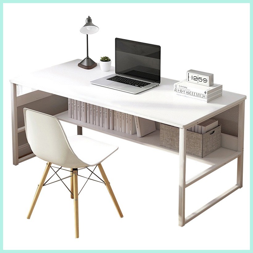 80/100/120CM Study Table Double Layer Student Table Study Desk Table ...