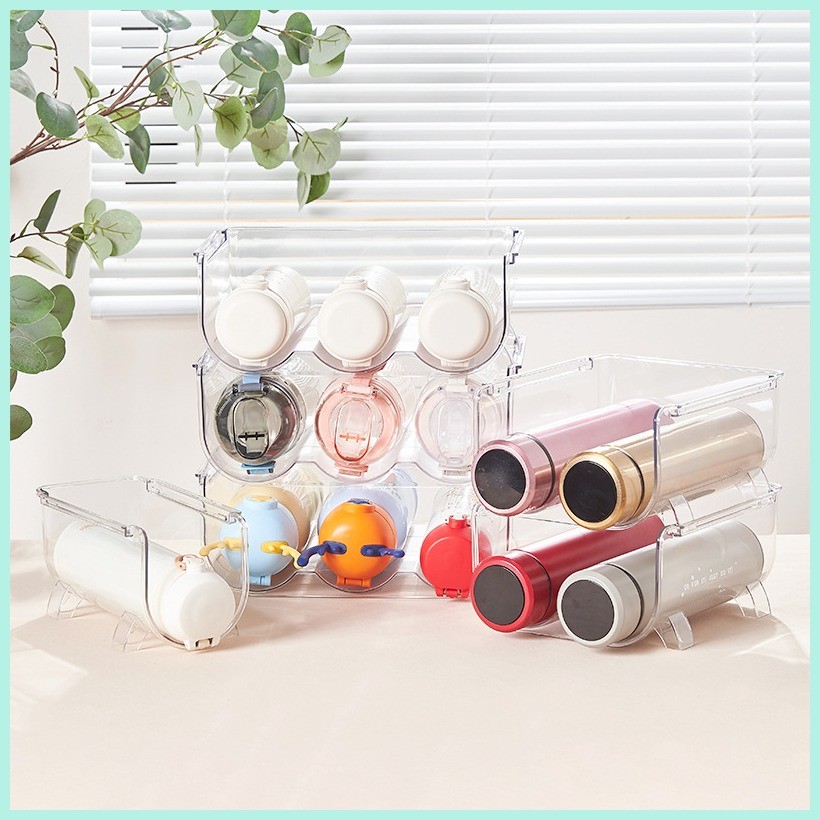 Transparent Clear Acrylic Stackable Wine Tumbler Holder Bottle Holder ...