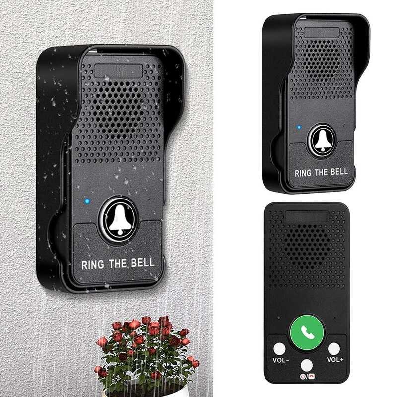A Wireless Adjustable Volume 4 Chimes Hands Free Full Duplex Door Bell ...
