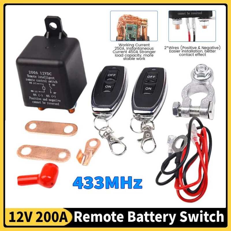 Yy Yy Isolator DC 12V Wireless Remote Kill Cut-Off 200A Master Switches ...
