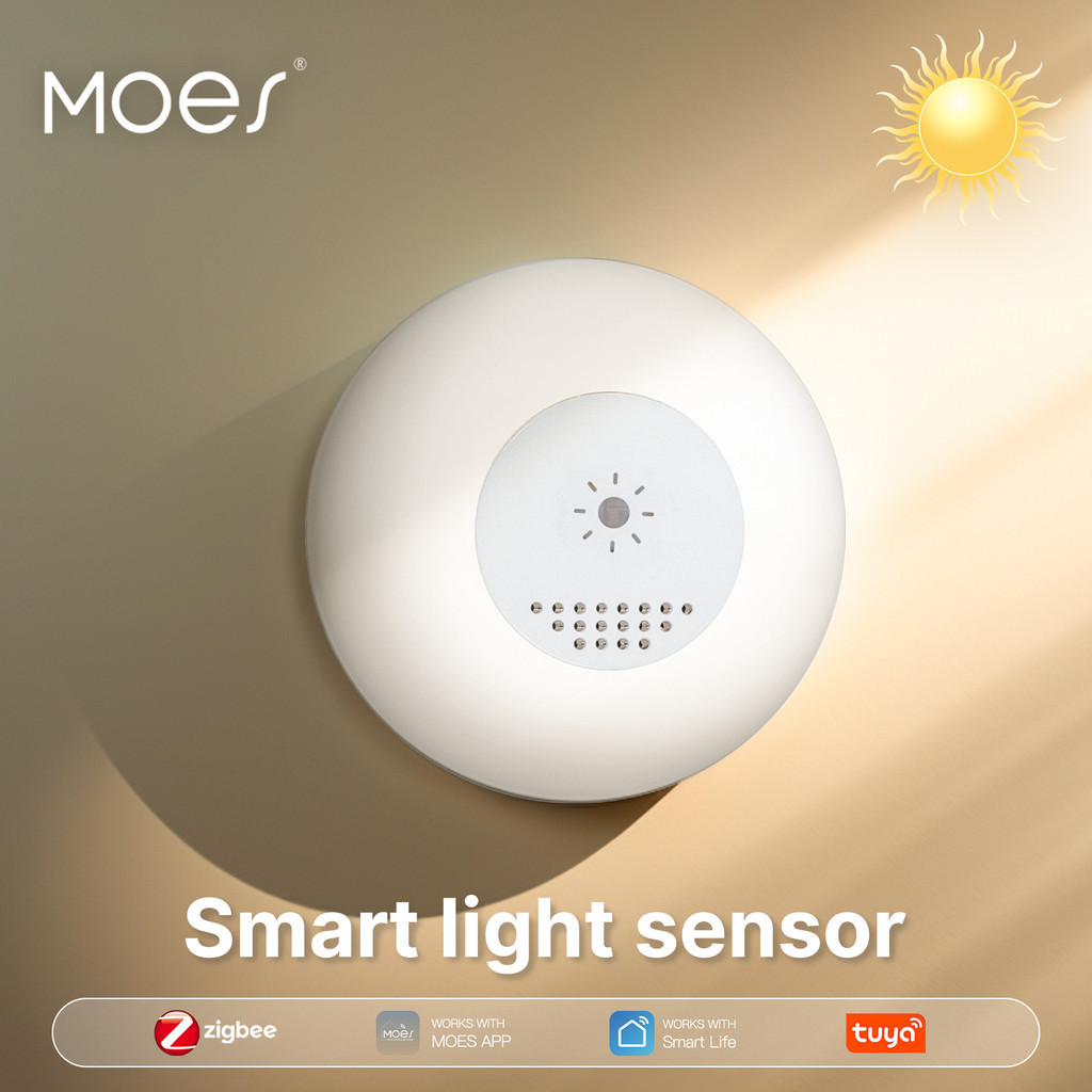 MOES Tuya Zigbee Smart Light Sensor Illuminance Brightness Detection ...