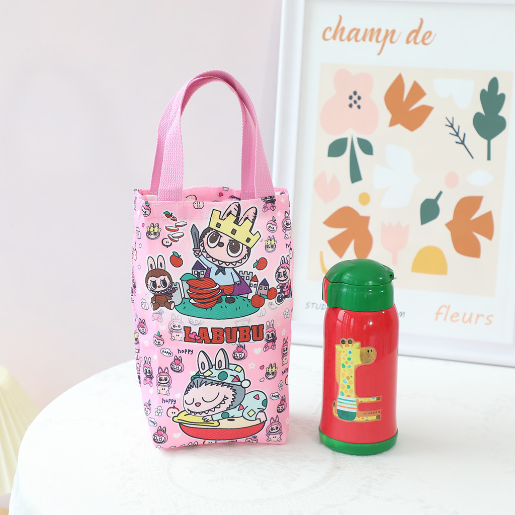 Cartoon Water Bottle Bag Canvas Tote Bag Water Cup Bag Umbrella Bag