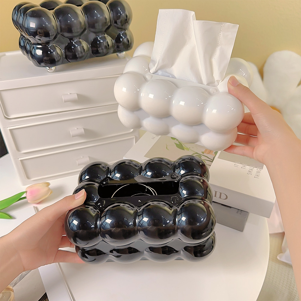 Home Living Room Tissue Storage Box Cover - Luxurious Bubble Design ...