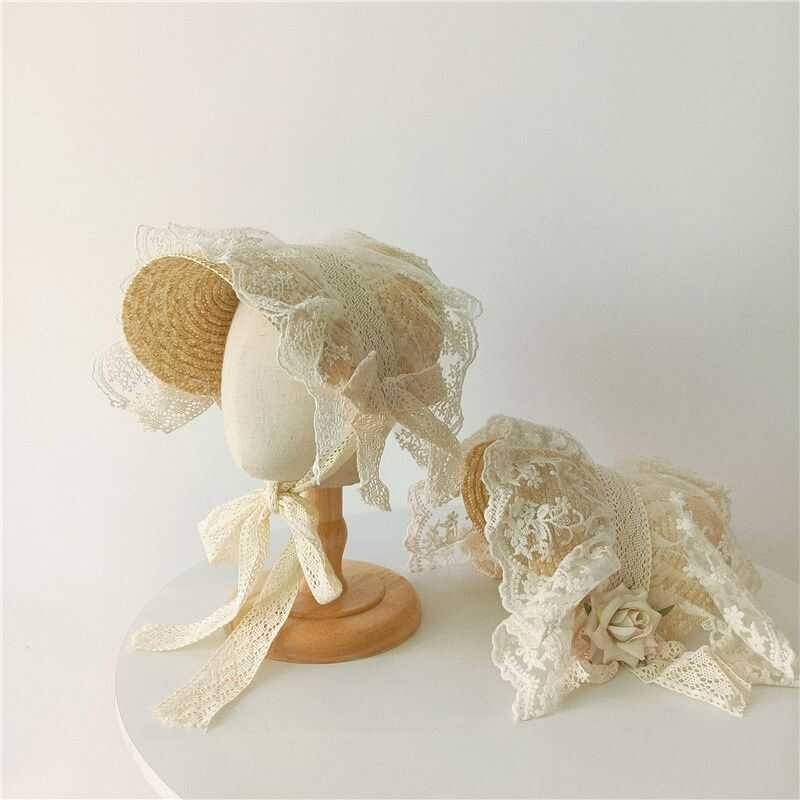 47 My Han Yang Zhe Ai Lolita A Piece French Handmade Lace Forest Straw