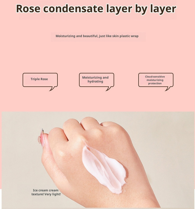 Rose Essential Oil Rejuvenating Face Cream Body Milk Face Cream