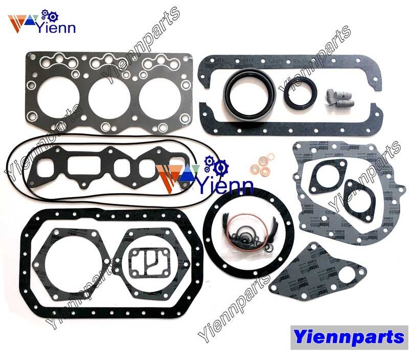 3 Full Overhaul Kit With Head Gasket For Isuzu ISEKI Mini Excavator