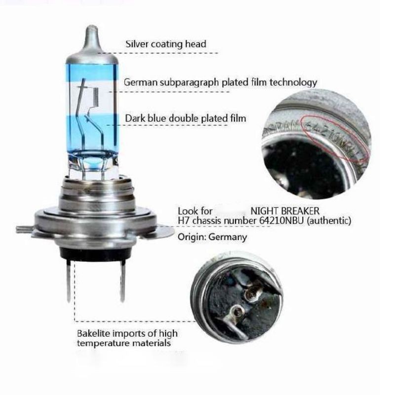 NIGHT BREAKER UNLIMITED H1 H3 H4 H7 H11 HB3 HB4 12V 55W 60W 3900K