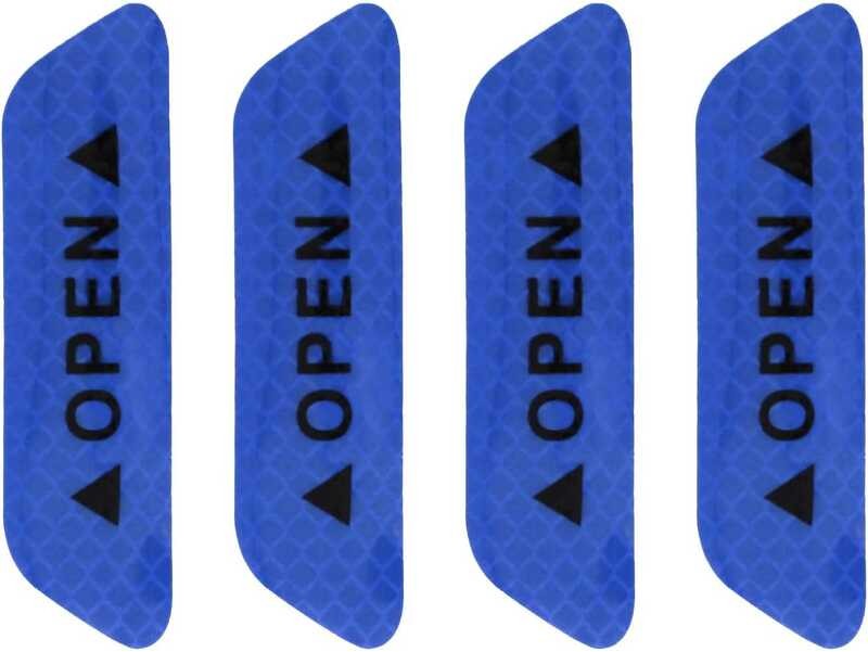 open Dohia door reflective stickers 4 reflective open warning stickers ...