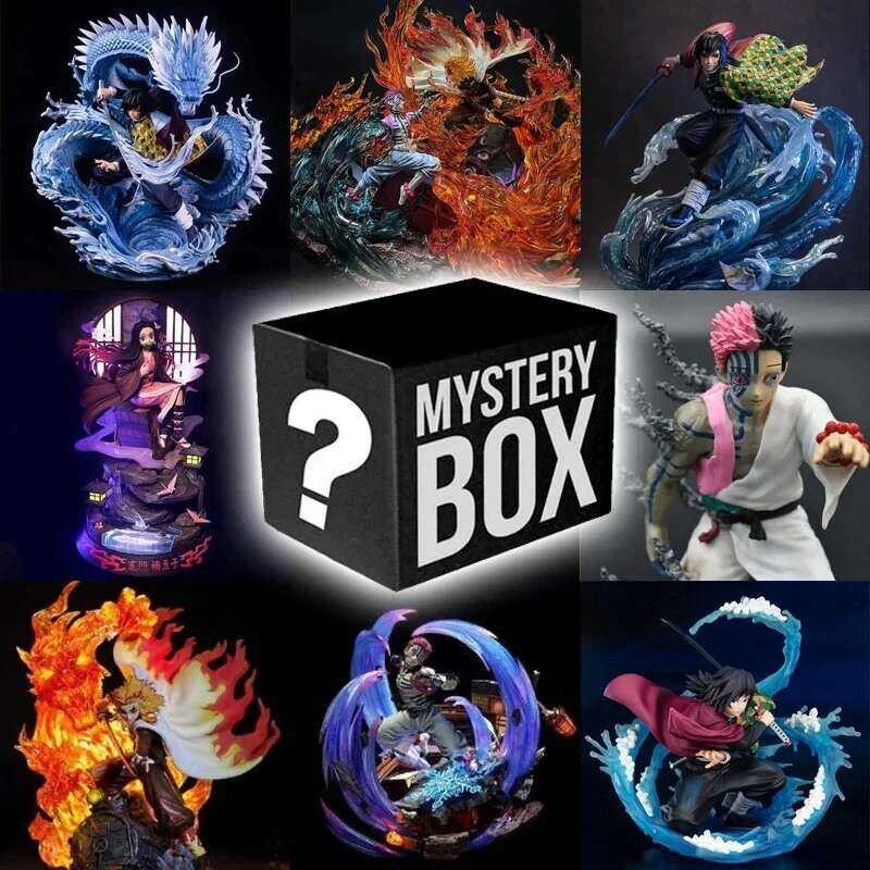 Demon Slayer Figure Anime Blind Box Mystery Box Kamado Nezuko Tanjirou ...