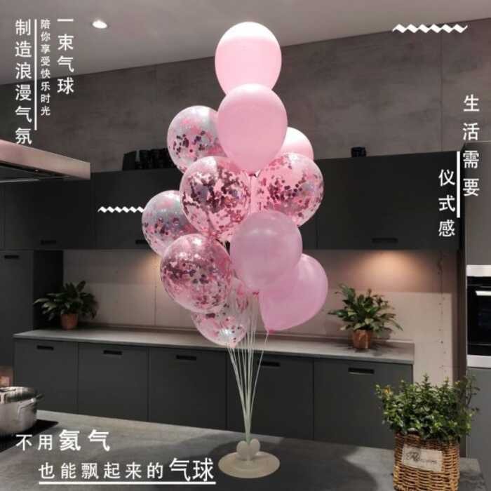 Table Floating Floor Standing Opening Balloons Birthday Decoration ...
