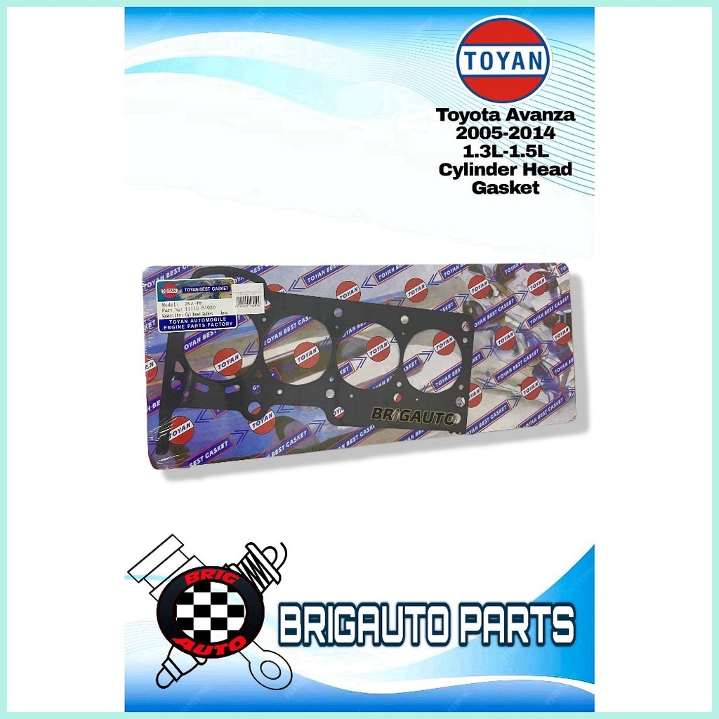 Toyota Avanza 2005-2014 1.3L, 1.5L Cylinder Head Gasket | Shopee ...