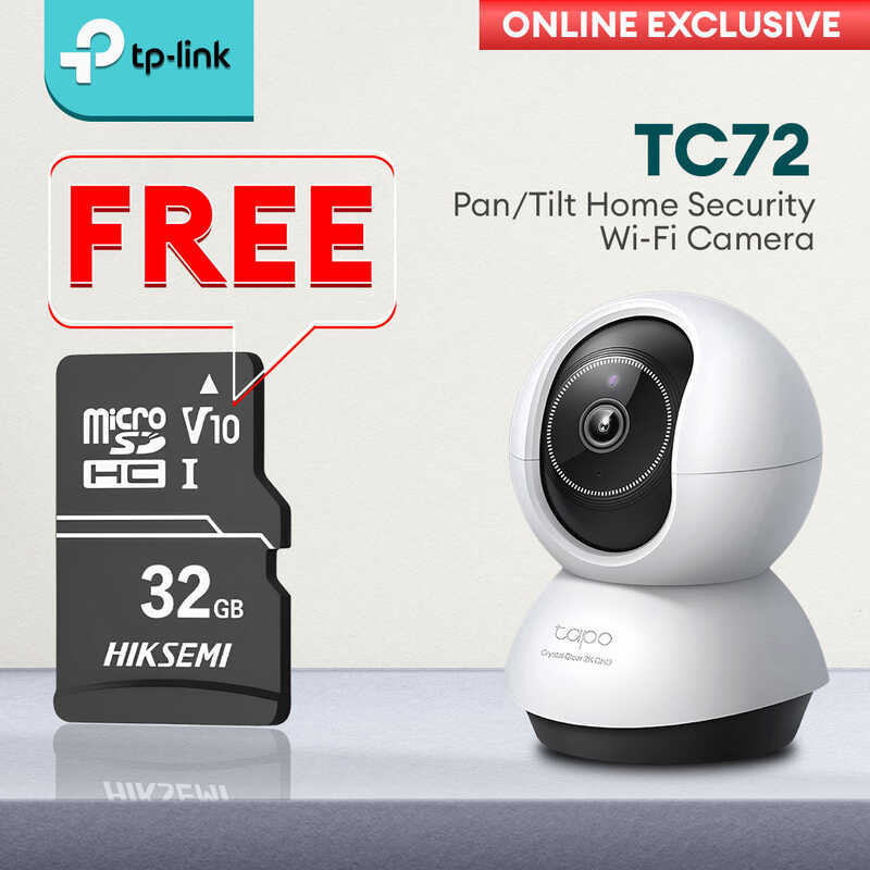 TP-Link Tapo TC72 2K 4MP Pan/Tilt Wi-Fi IP Security Camera Home CCTV ...