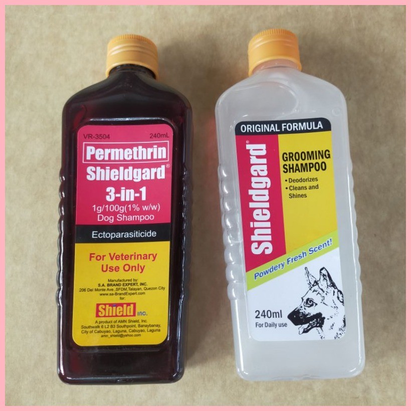 Dog shampoo with permethrin sales