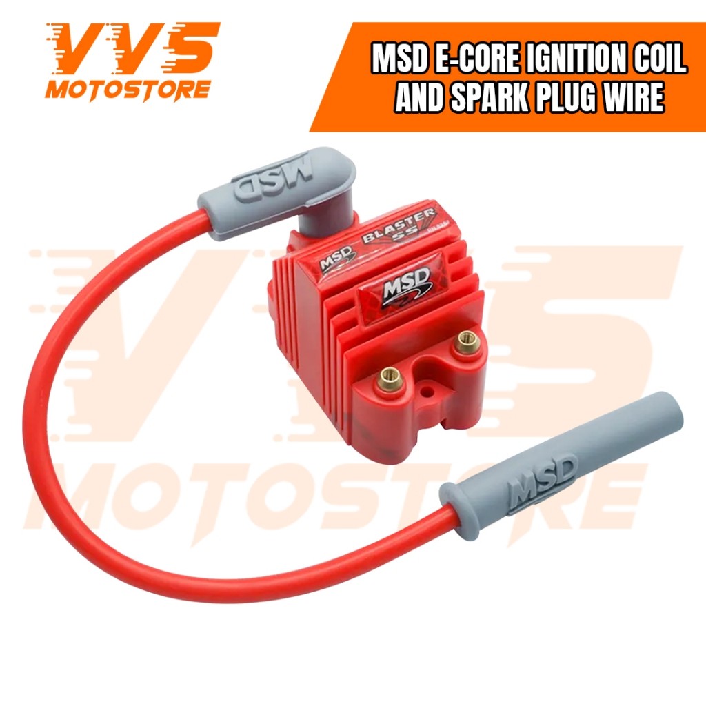 MSD ECore Ignition Coil and Spark Plug Wire Universal for Racing Made