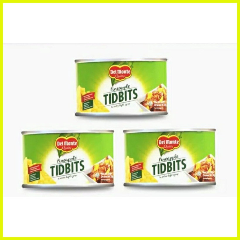 Del Monte Pineapple Tidbits ( 227g x 3 ) | Shopee Philippines