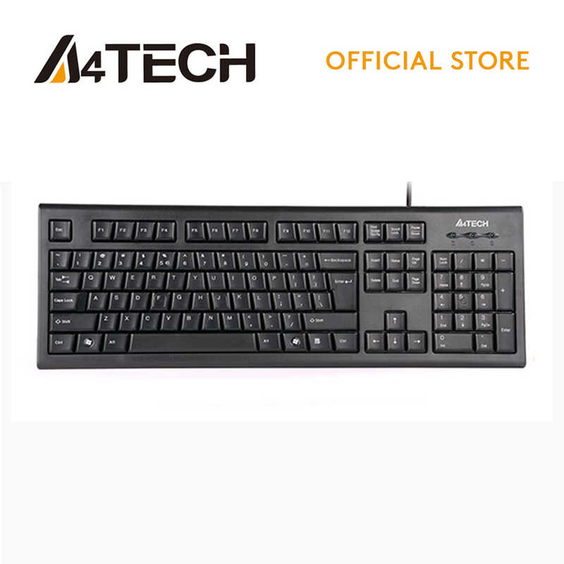 A4Tech KRS-85 Natural Comfort Roundedge Keycaps, Laser Inscribed Keys ...