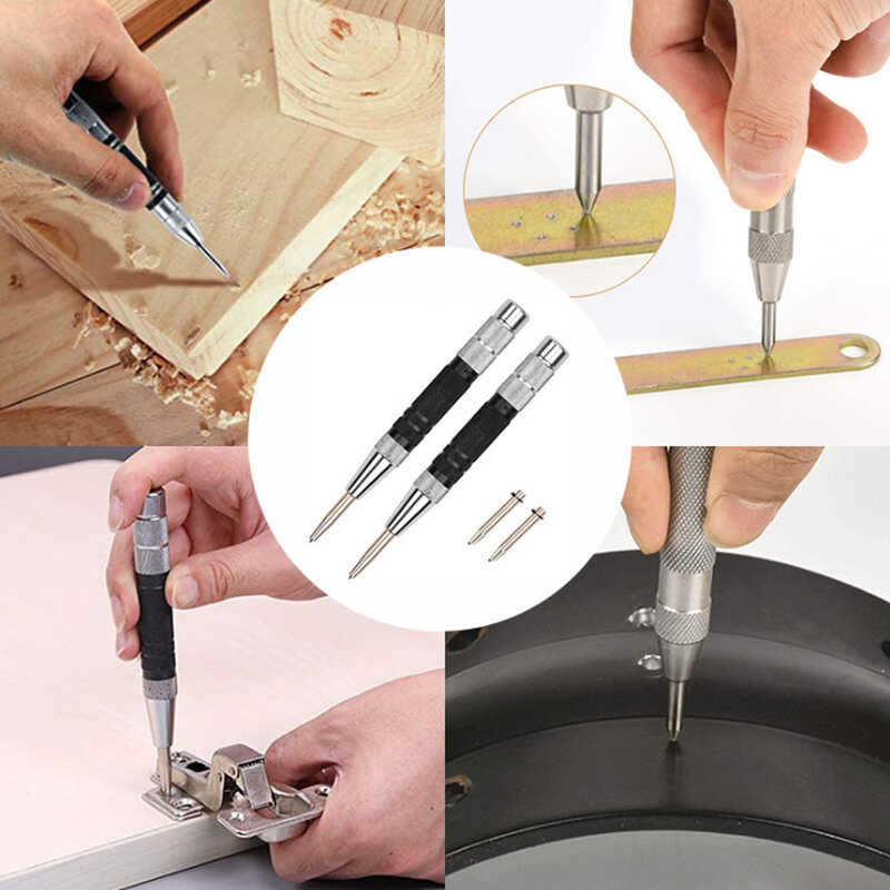 Woodwork Tools Automatic Center Punch Marking Starting Holes Punching