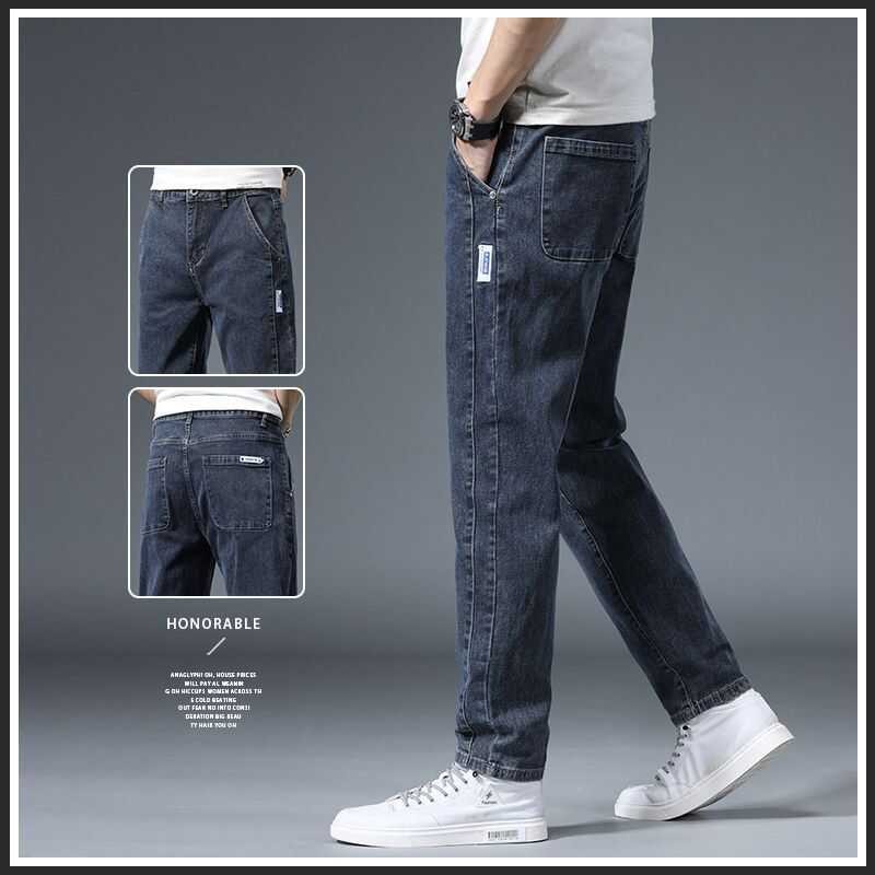 Men's Autumn Trousers New Men's Jeans Fashion Brand Loose Casual Spring ...