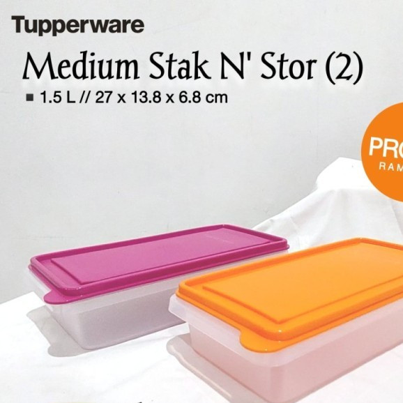 1.5L Medium Stak N Stor Food Storage Tupperware food container kitchen ...