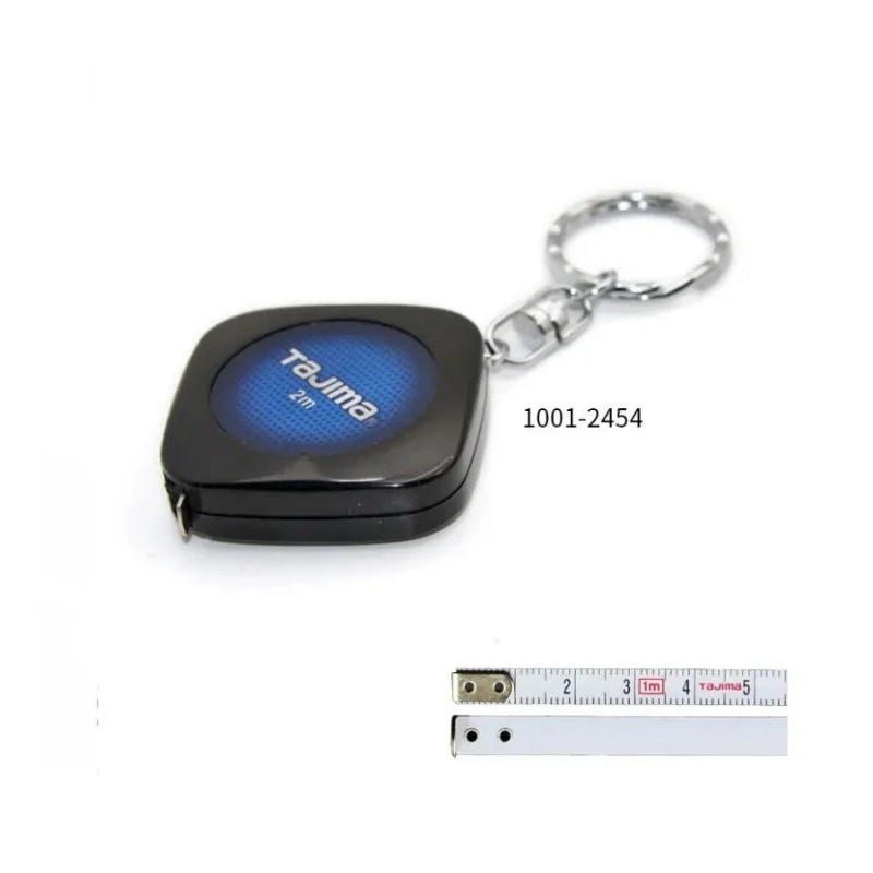 Tajima 1/2/3M Mini Household Tape Measure with Key Ring Ruler-Width 6mm ...