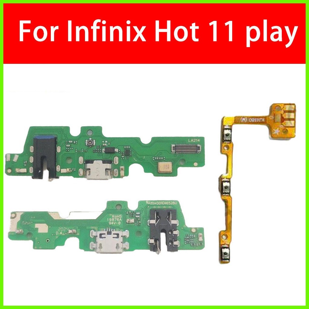 USB Charging Port For Infinix Hot 11 Play Charging Board+power volume ...