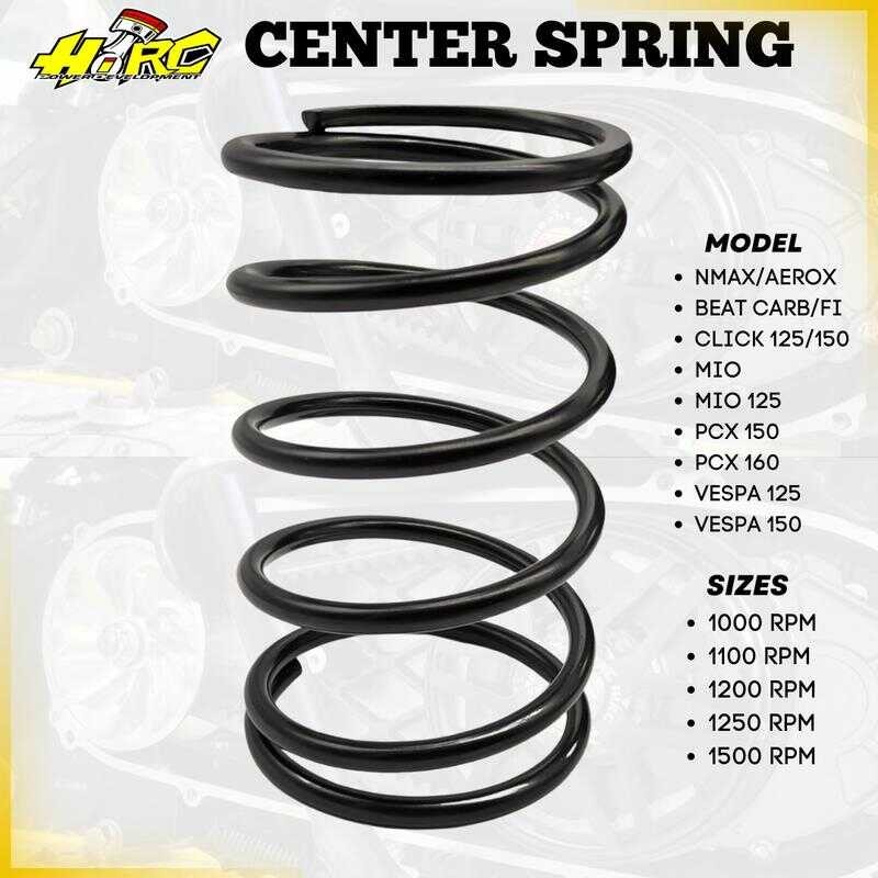 HIRC CENTER SPRING 1000/1250/1500Rpm FOR Nmax/Aerox/Mio/Mio125/Click ...