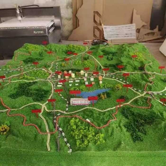 Real Estate Sales Terrain Landform Building House Type Sand Table Model ...
