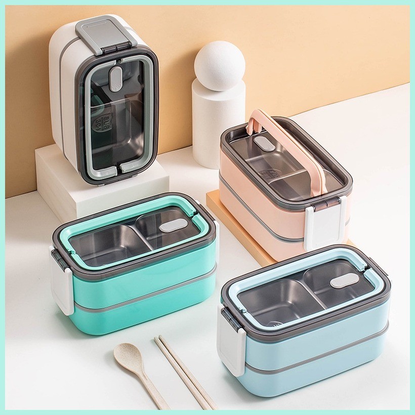 Lunch box 304 Stainless Steel Lunch Box For Kids Student Leak-Proof ...