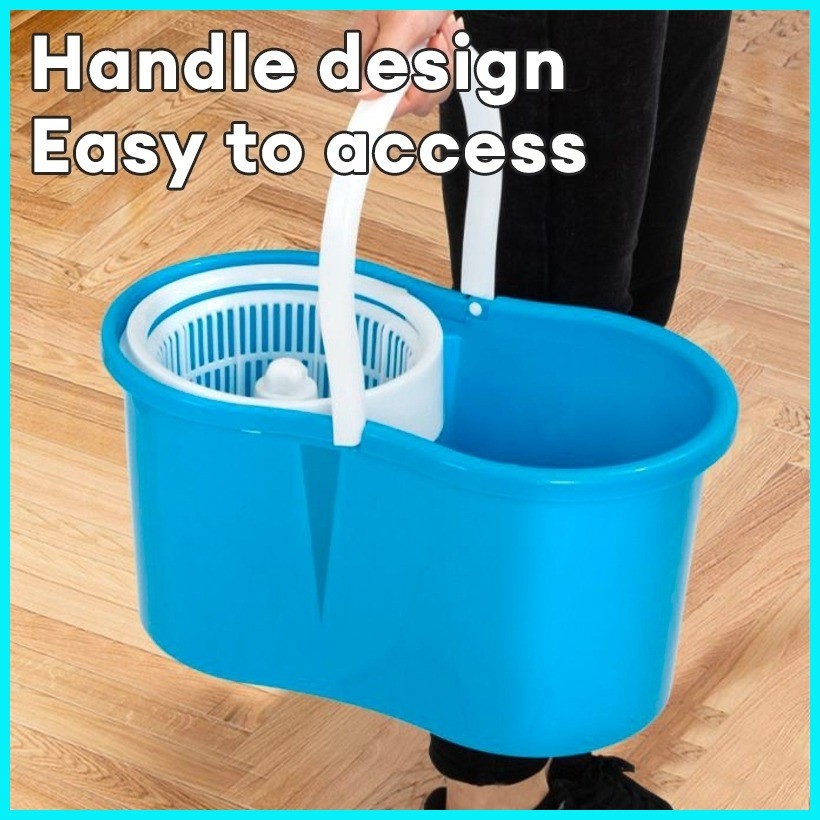 Spin Mop With Spinner and Bucket Magic Mop 360 Easy Rotating Mop ...