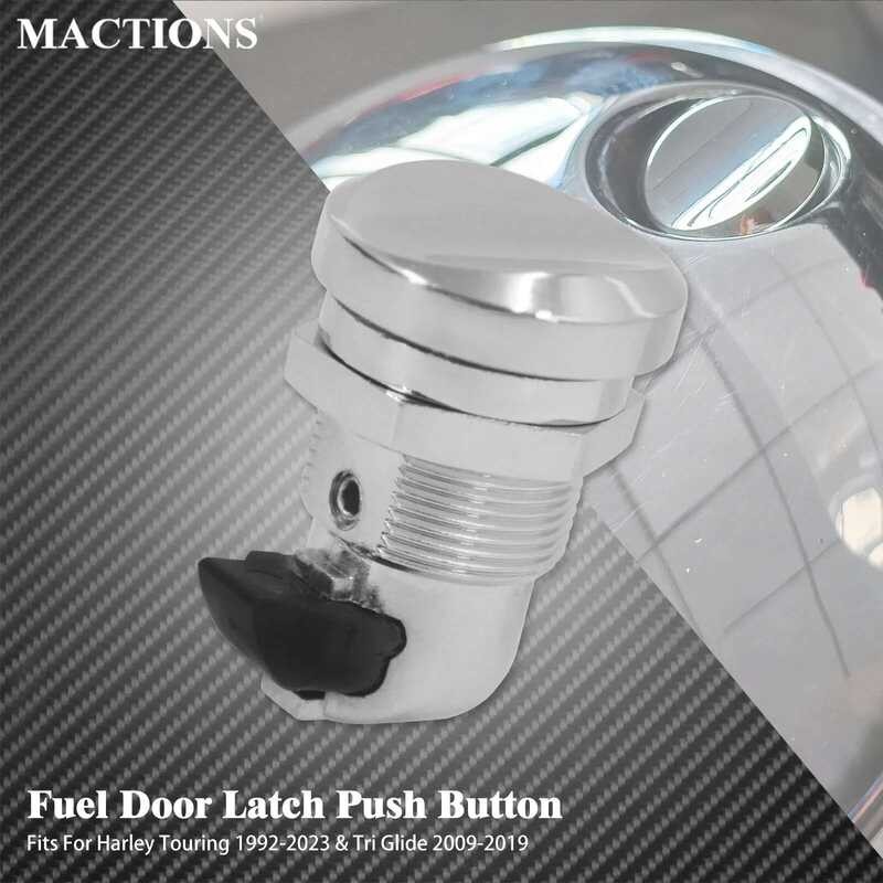M Motorcycle Fuel Door Latch Push Button Gas Oil Cap Tank Kit For ...
