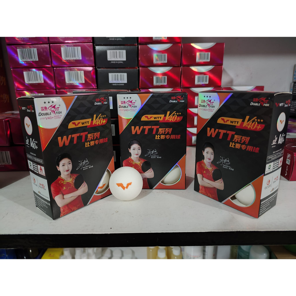 1box table tennis balls Doublefish WTT V40+ Table tennis balls 1box ...