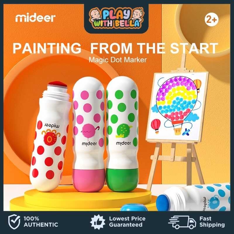 Washable Magic Mideer Dot Marker Na May Activity Cards | Shopee Philippines