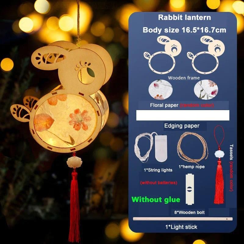 DIY Chinese Retro Style Palace Lantern Portable Blossom Flower Light ...