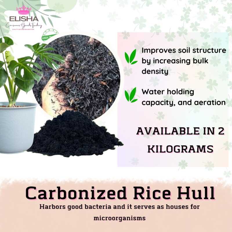 2kgs CARBONIZED RICE HULL CRH Best Plants Mabilis Magpalaki ng Tanim ...