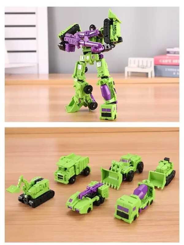 8 Transformation 6 In 1 Model MINI Devastator 21Cm Action Figure Robot ...