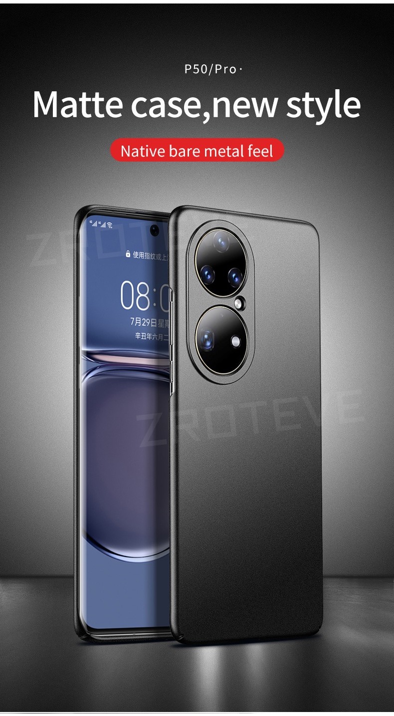 P50 Pro Case ZROTEVE Ultra Thin Matte Hard PC Cover For Huawei P60 P50 ...