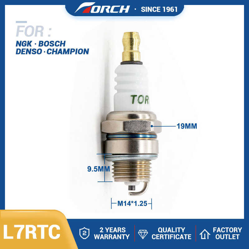 Spark 1 Pcs Plug Set Accessories Carburetor Parts Torch L6RTC L7RTC