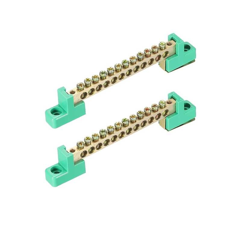 Terminal Ground MECCANIXITY Bar Screw Block Barrier Brass 12 Positions ...