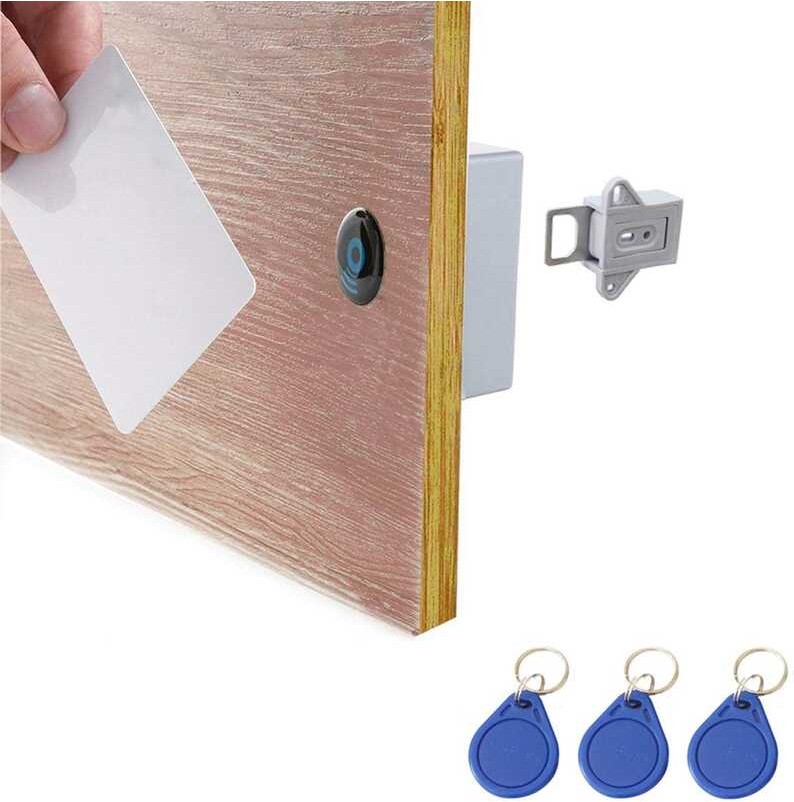 RFID electronic ETEKJOY lock hidden DIY wooden storage