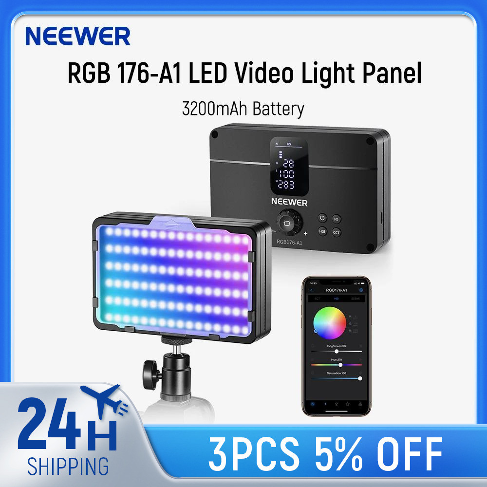 NEEWER RGB LED Video Light Panel with Upgraded Onboard Operation ...