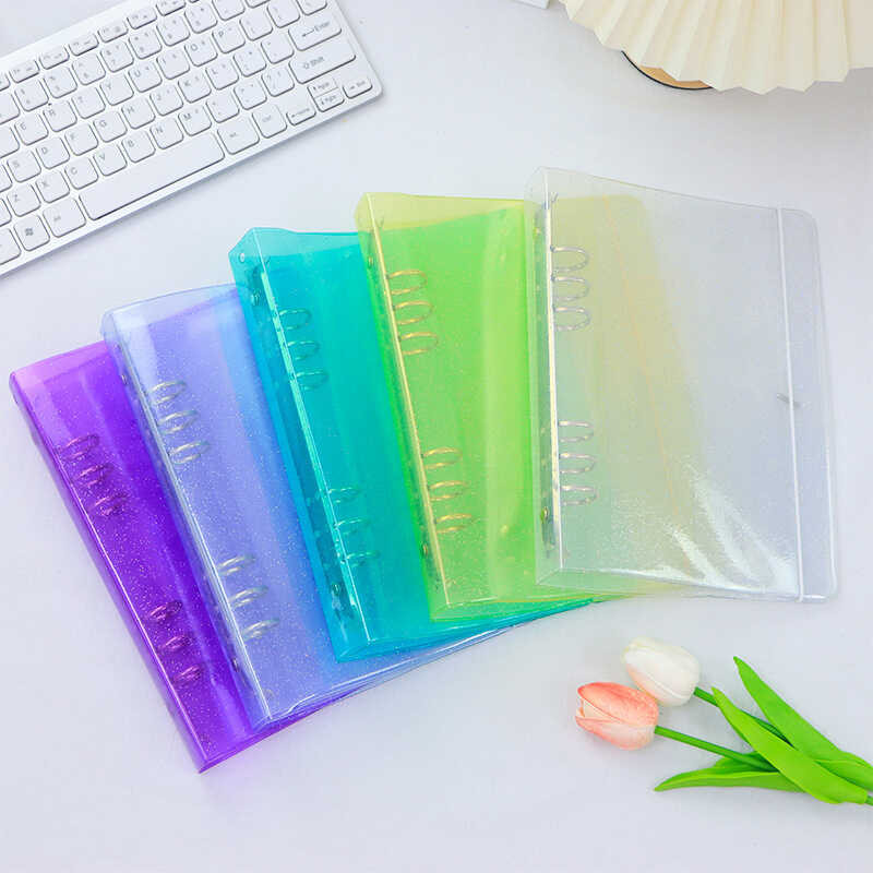 A6 Binder Colorful Strap-Type Binder Notebook Cover Student Diary ...