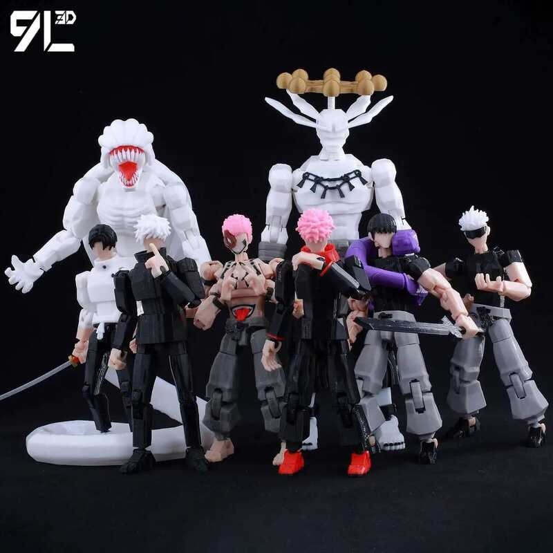 9L3d Printed Jujutsu Kaisen Mahoraga Figure Dummy13 Lucky13 Multi ...