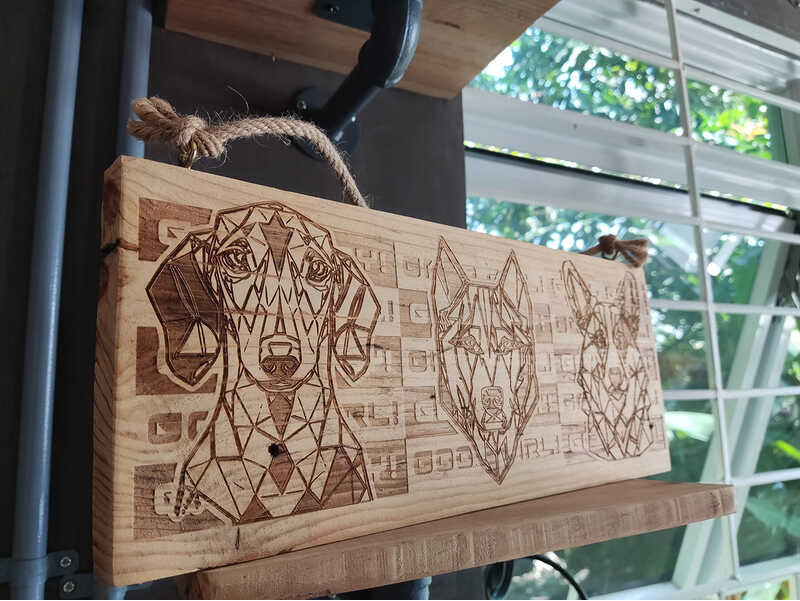 Wall COD Hanger - Decor custom design wood signage laser engraved ...