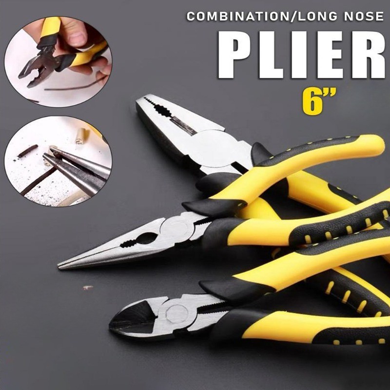 6 Inches Heavy Duty Pliers Tool set Long Nose Pliers Set Heavy Duty